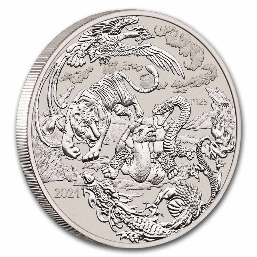 2024 Australia Myths & Legends: 1 oz Silver Four Guardians BU | eBay