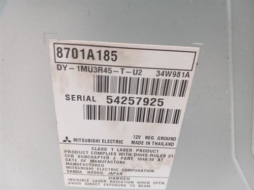 CD PLAYER RADIO RECEIVER fits MITSUBISHI OUTLANDER 2014 - 2015 OEM 8701A185 - Picture 6 of 6