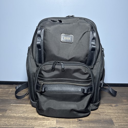 Tumi Alpha Bravo Search Backpack 232789D Black Nylon Leather Laptop