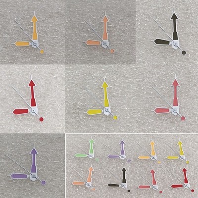 Modified Watch Hands 3Pins Watch Pointers w/ Green Luminous For NH35/36 Movement