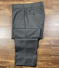 Pantalones de vestir Brooks Brothers Regent Fit Brooksflex para hombre 34x30 gris lana Reda Flexo