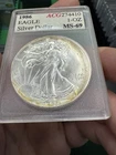 1986 First Year! $1 American Silver Eagle 1oz .999 Coin in Accugrade Holder