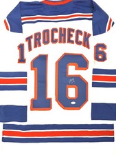 Vincent Trocheck Signed NY Rangers Jersey XL Auto JSA Witnessed COA