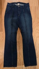 Duluth Jeans Womens Size 10 Dark Wash Blue Denim Mid Rise Stretch Cotton Blend