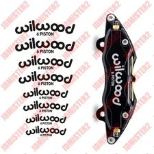 Wilwood 6 Piston Decal Brake Caliper Sticker Hi Temp Vinyl Decal Sticker
