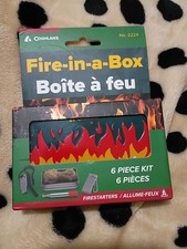 Coghlan's Fire-in-a-Box Fire Starter Kit 6 Pack Lightweight Waterproof w/Bellows
