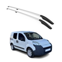 Dachreling DachgepäCkträGer RelingträGer FüR Citroen Nemo 2008-2016 Alu Schwarz