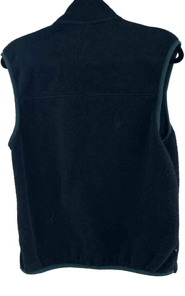 复古 L.L. Bean女式小号绿色抓绒背心全拉链拉链拉链口袋 — 第 2/4 张图片