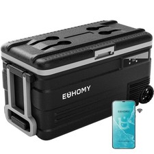 EUHOMY 12 Volt Refrigerator, 80QT(75L) 12V Fridge, Electric Cooler APP Control M