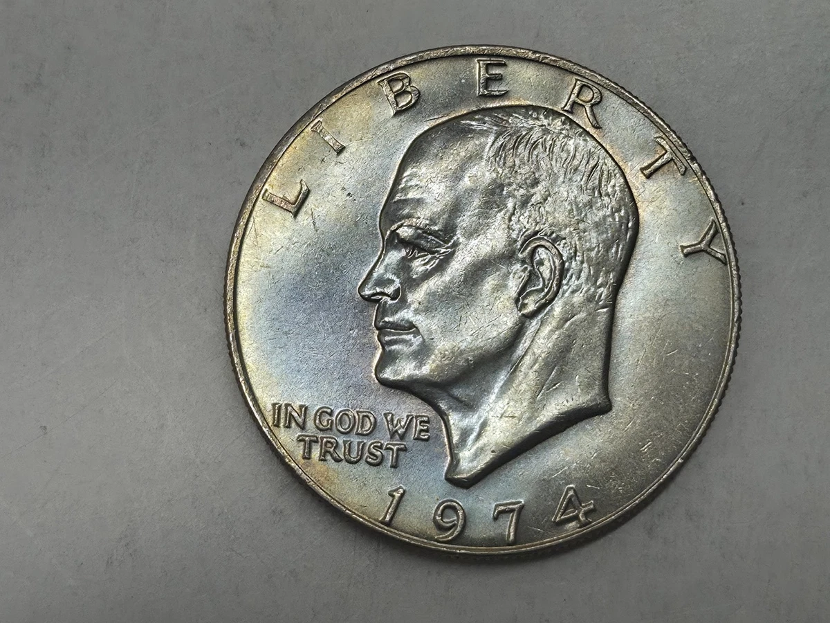 1974年 アメリカ合衆国 1ドル硬貨コンチョ 1974年 アメリカ合衆国 1ドル硬貨コンチョ 1974年 アメリカ合衆国 1