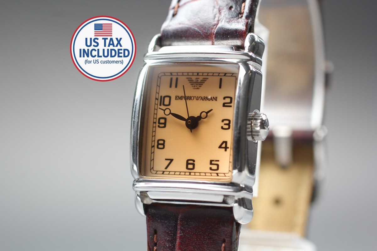 Near MINT] EMPORIO ARMANI AR-0205 Square Women