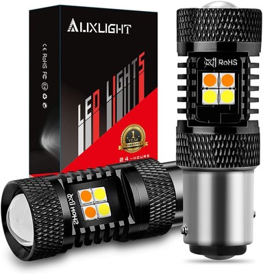 AUXLIGHT 1157 2057 2357 7528 BAY15D P21/5W Switchback LED 1157, white, amber 