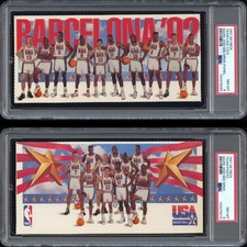 👀 PSA 8s set 1991 Skybox Mark And See Minis DREAM TEAM USA 1/2/3 Photo panels