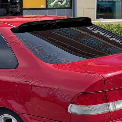 For 96-00 Honda Civic EJ EK 2DR Black ABS Plastic Rear Window Roof