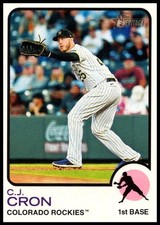 2022 C.J. Cron Topps Heritage BASEBALL #138 Colorado Rockies