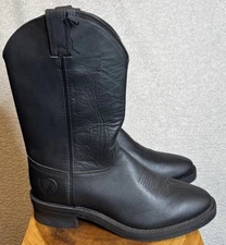 Vtg Chippewa Indian 12” Black Wellington Boots Moto Men’s 12M 26995