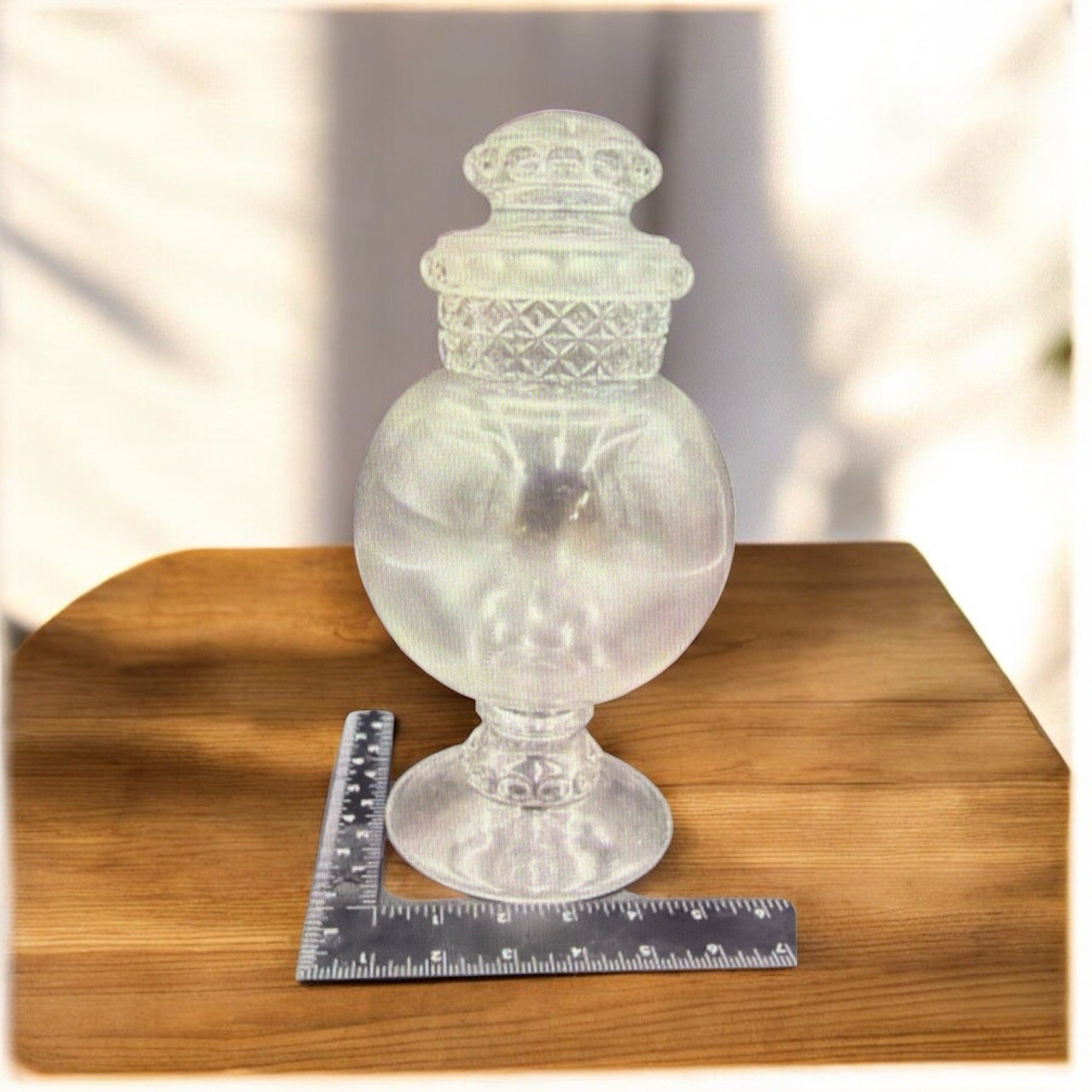 Antique Dakota Apothecary Jar Tiffin Glass