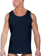 6 PEZZI CANOTTIERA NAVIGARE 511 SPALLA LARGA UOMO 100% COTONE JERSEY DA TG4 A 10