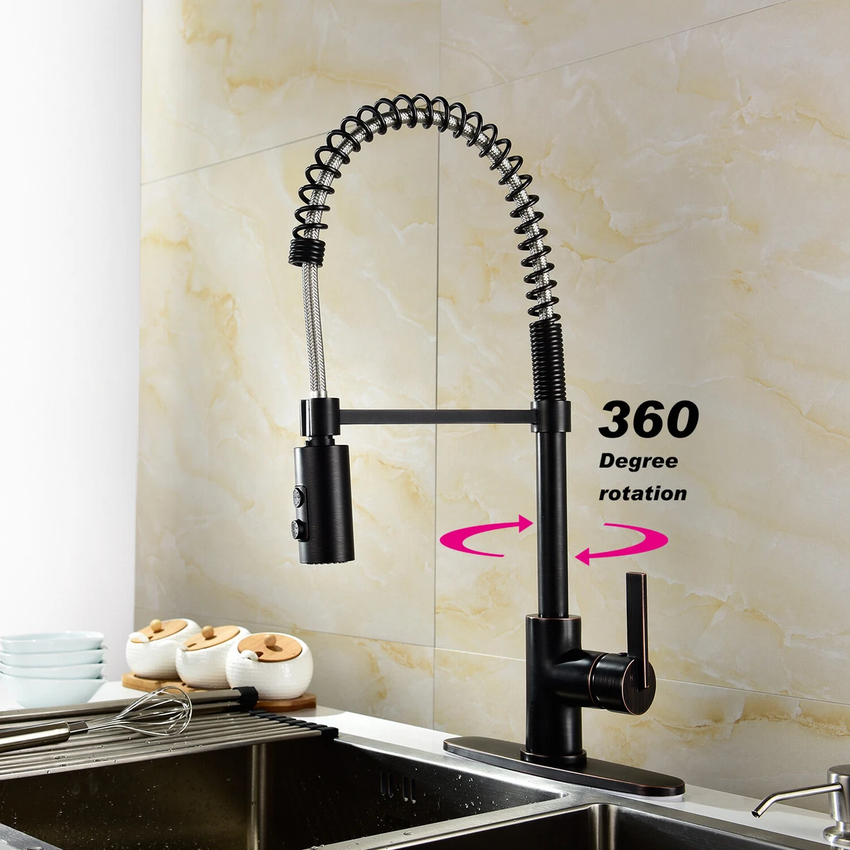 Grifo de fregadero negro hot sale