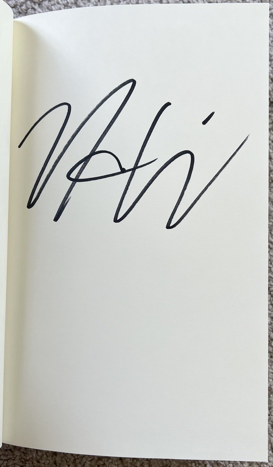 Nathan Hill Signed WELLNESS 1st Ed HC Book - Authentic, Oprah