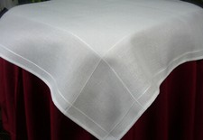 Zähldecke 90x90 cm weiß mit Zählrand Kreuzstich Sticken 