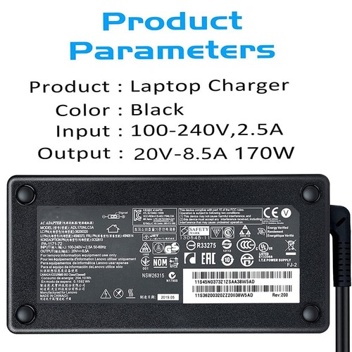 170W Lenovo ThinkPad Charger for P Series T Series W540 W541 Laptop - Picture 5 of 7