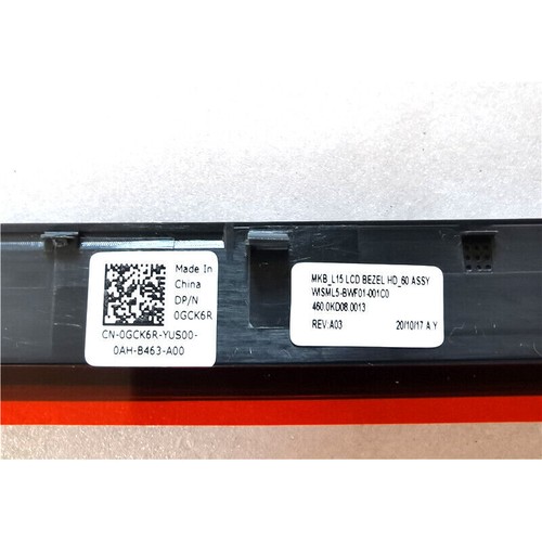 New For Dell Latitude 3510 E3510 LCD Bezel Front Cover A Shell GCK6R 0GCK6R - Afbeelding 3 van 3