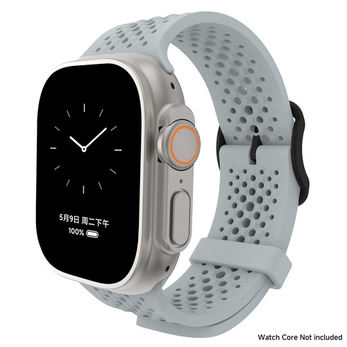 Silicone Strap For Apple Watch Bands Ultra2 42/46/49mm sport breathable bracelet - Picture 23 of 30