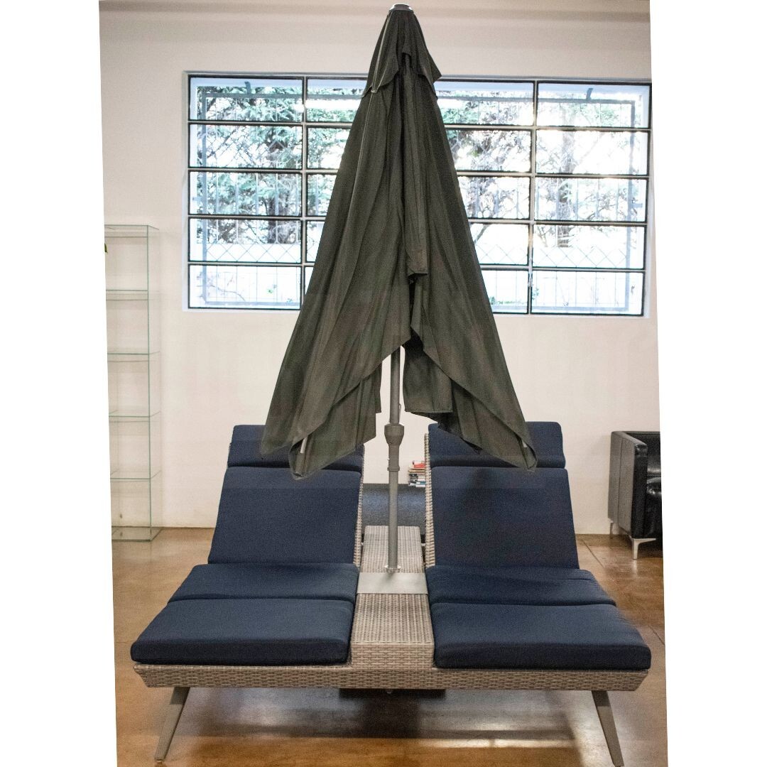 Cuna Azul Doble Sombrilla Playa T - Enviar Correo para Descuento