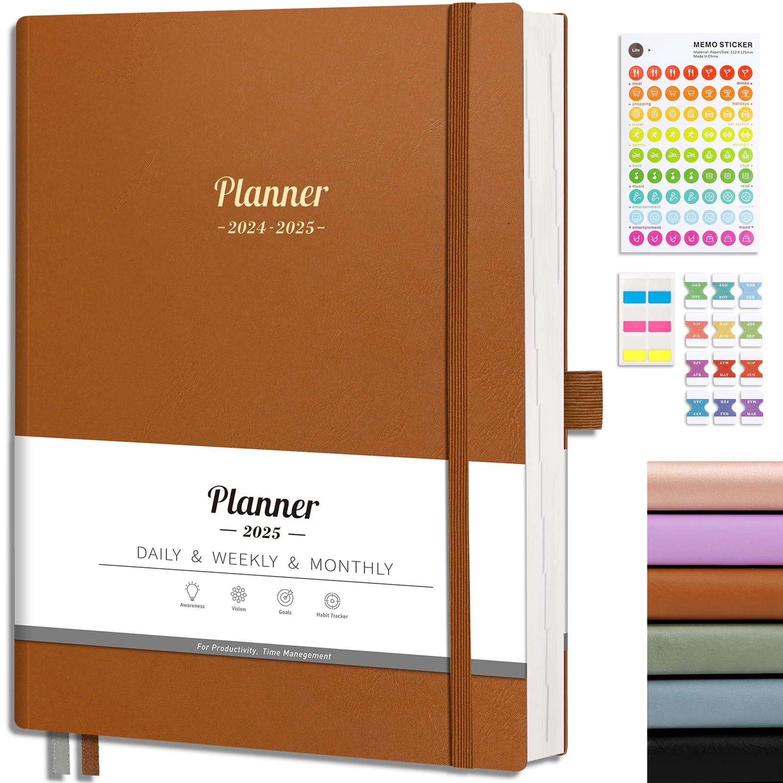 AHGXG 2025 Planner Weekly and Monthly Planner 2025-2026 Calendar Planner 15-M...