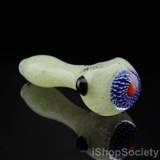 5" Slime Colored Frit Tobacco Smoking Pipe Thick Collectible Glass Pipes - P768D