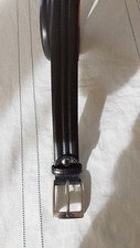 Leather conbipel belt