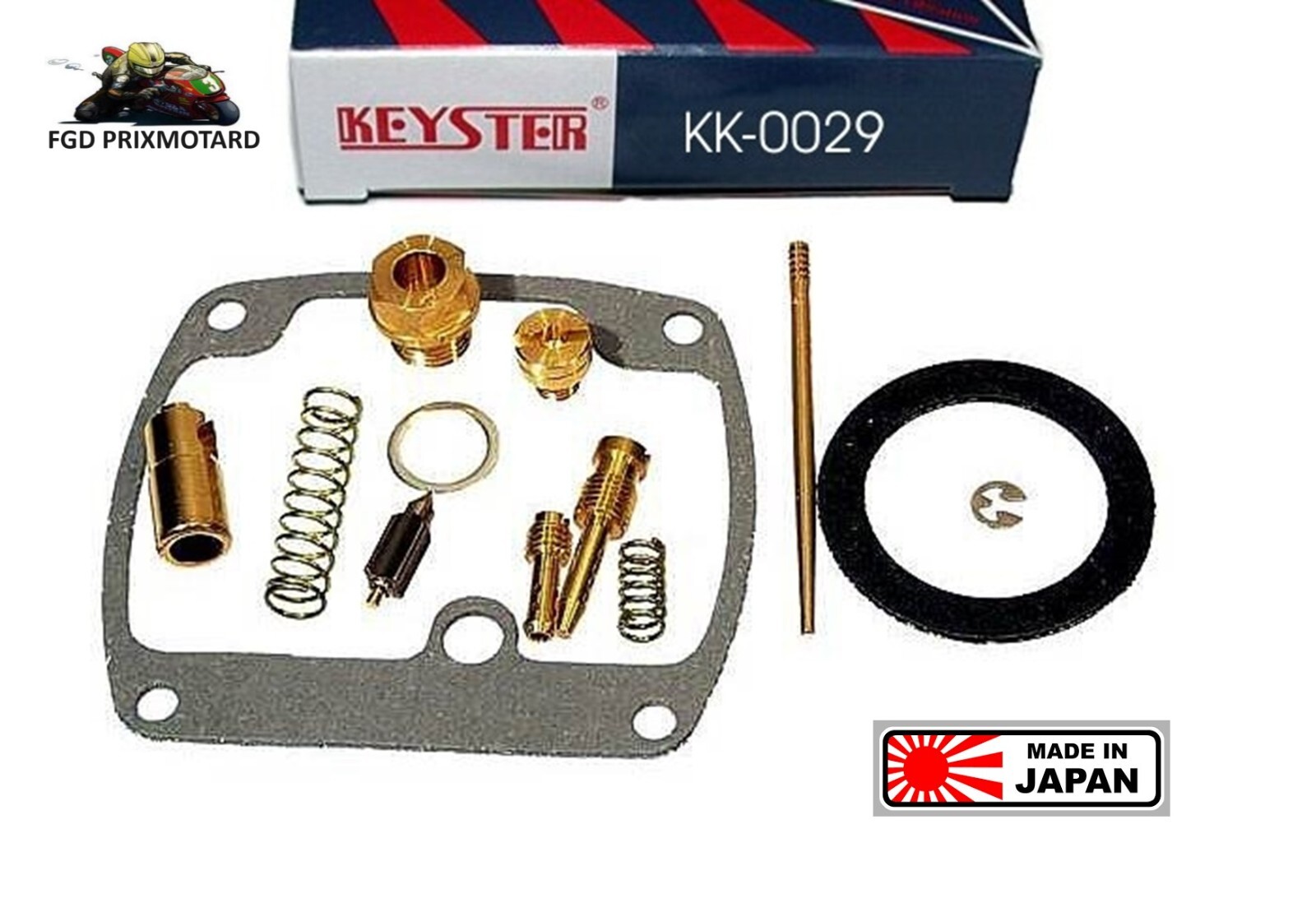 Kit carburateur Keyster KK-0029 pour restaurer la Kawasaki 400 S3 en atelier