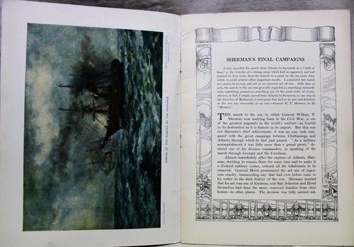 LA GUERRA CIVILE ATTRAVERSO LA MACCHINA FOTOGRAFICA SERIE LIBRETTO 1912 PARTE 15 MARCIA DI SHERMAN - Foto 4 di 10