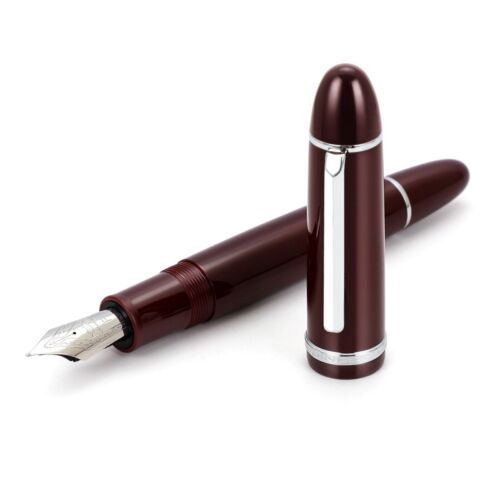 JinHao X159 Acrylic Fountain Pen Metal Gold Silver Clip Fine 0.5mm Nib WritingTB - Picture 22 of 44