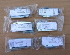 6 x Bright Zinc Plated Touch Latch, new.
