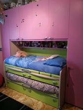 Cameretta a ponte MORETTI COMPACT ORIGINALE  con due letti singoli