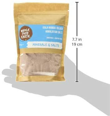 Whole Food Earth Kala Namak (Black Himalayan Salt) 500 G