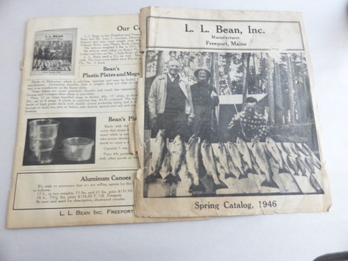 LL BEAN CATALOG SPRING 1946 MR BEAN HAS DAMAGE