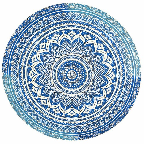 Mandala Round Tapestry Indian Wall Hanging Bohemian Beach Throw Blanket Mat - Picture 4 of 14