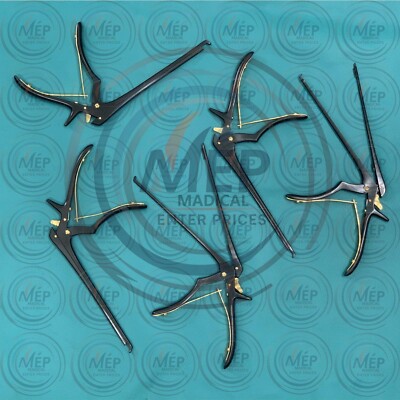 Click n Clean Kerrison Rongeurs Set 7'' 1,2,3,4,5 mm up 45 Orthopedic Instrument