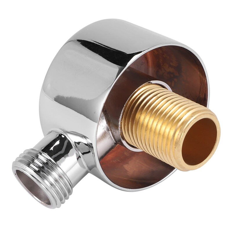 Wall Supply Elbow,Brass Round Wall Mount Shower Hose Connector