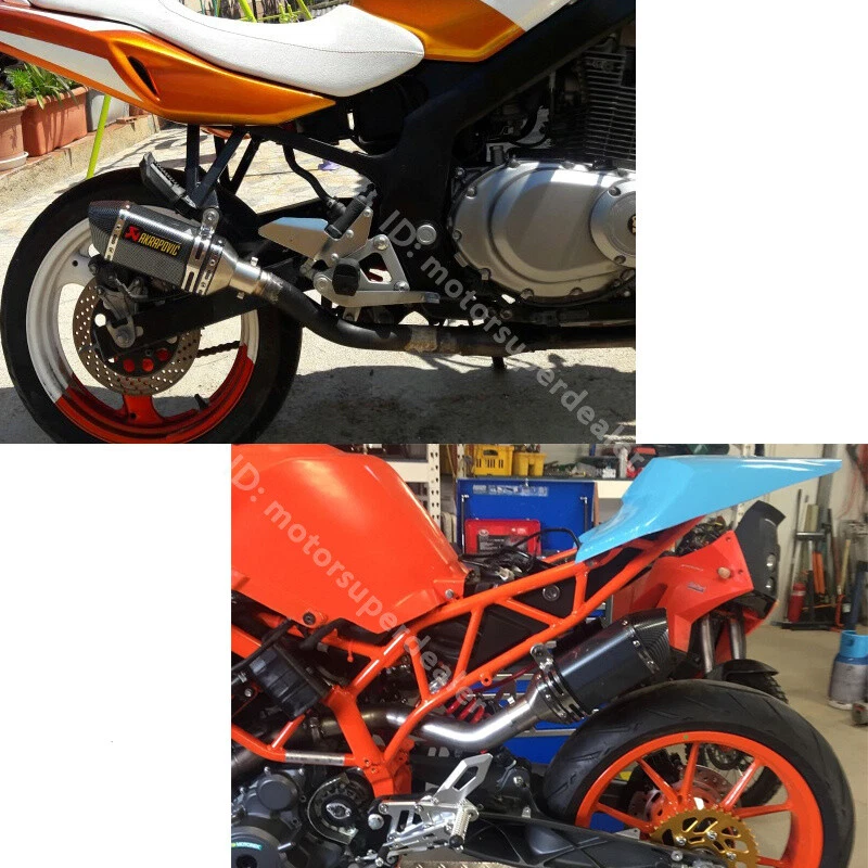 38-51mm Pontas de Escape de Motocicleta Scooter Tubo Silenciador Curto 310mm com DB Killer - Imagem 2 de 4