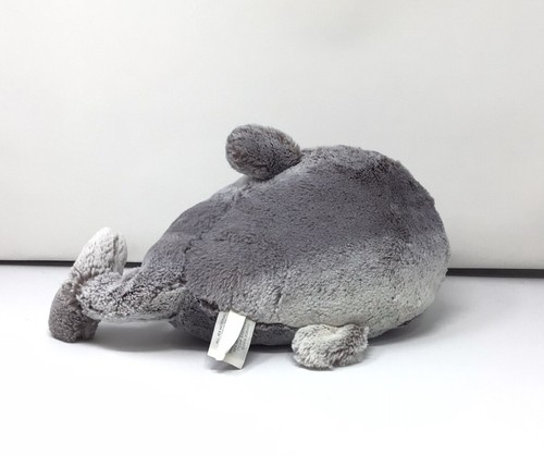 Ciondolo elegante Nat & Jules balena Wylie 12" peluche 2014 grigio Demdaco giocattolo imbottito - Foto 5 di 9