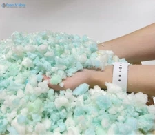 36 lbs No Skin Shredded Polyurethane Foam Firm Filling, stuffing for bean bags