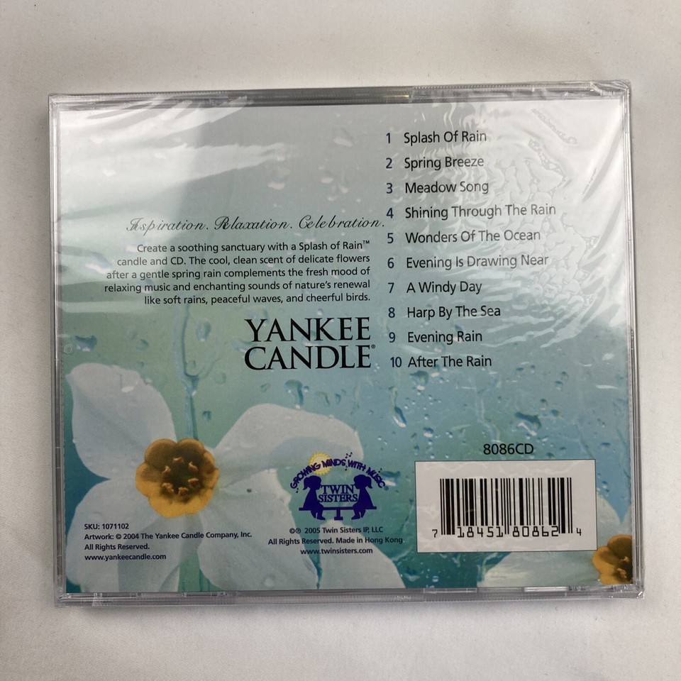 VA Yankee Candle Splash of Rain (CD, 2005) New Age Electronic eBay