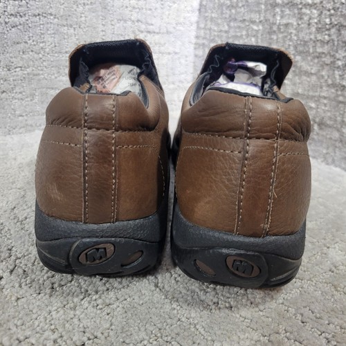 Merrell Jungle Moc Men’s Size 12 US Brown Leather Slip On Loafer Shoes J63883 - Picture 10 of 12