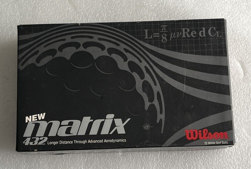 Wilson Matrix 432 Golf Balls 15 Balls 5 Sleeves Of 3 Balls New NOS USA Made - Picture 2 of 7