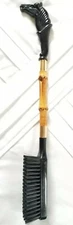 Shoe Brush Black Horse Head Handle Bamboo Shaft  Equestrian Vintage Japan