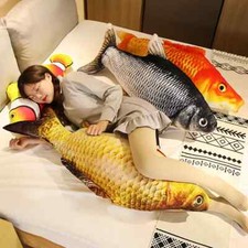 1pc 30-120cm 3D Gold Fish Plush Toys Soft Carp Plush Sofa Cushion Gift Kids Toy